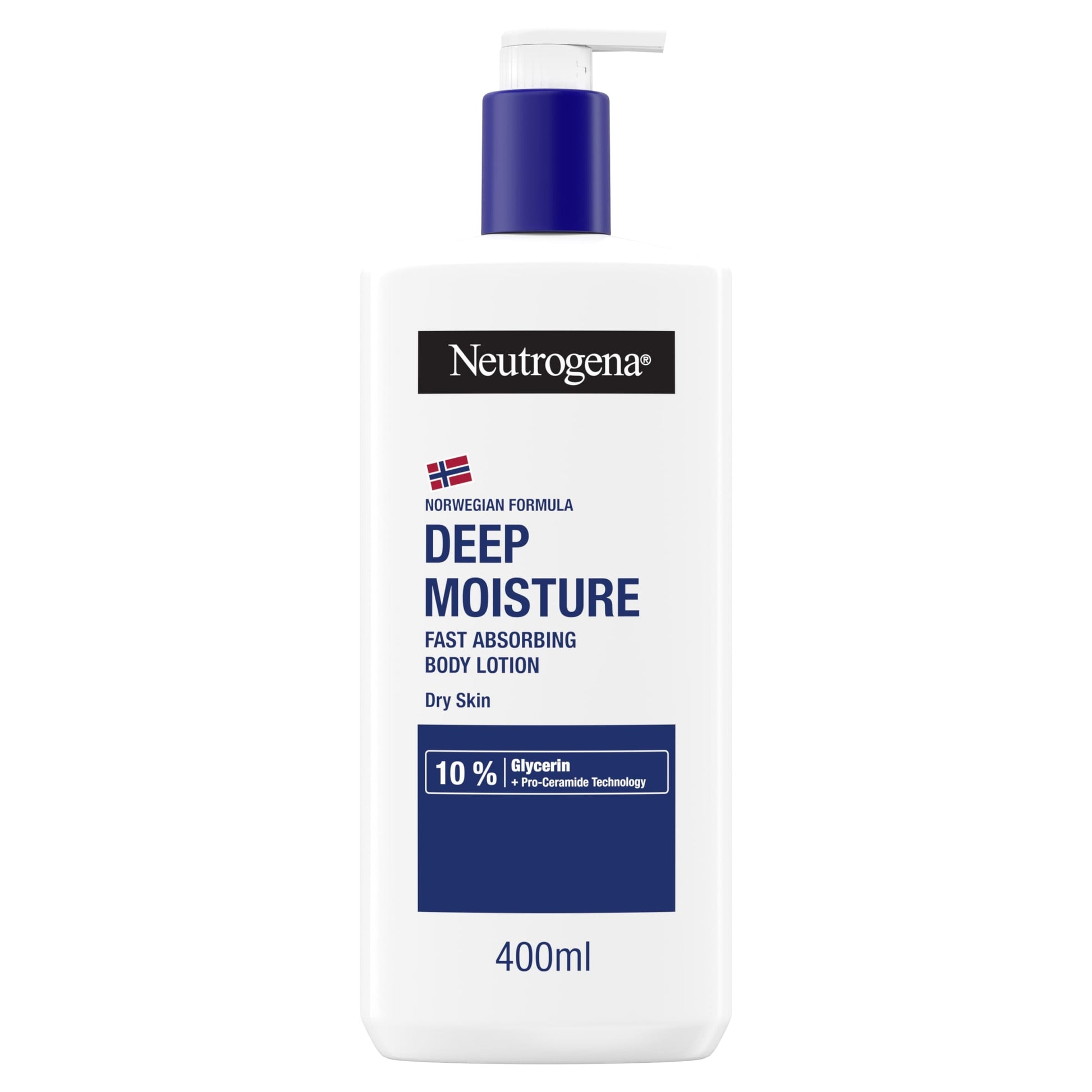 Neutrogena Deep Moisture Fast-Absorbing Body Lotion Moisturiser 400ml — image 1
