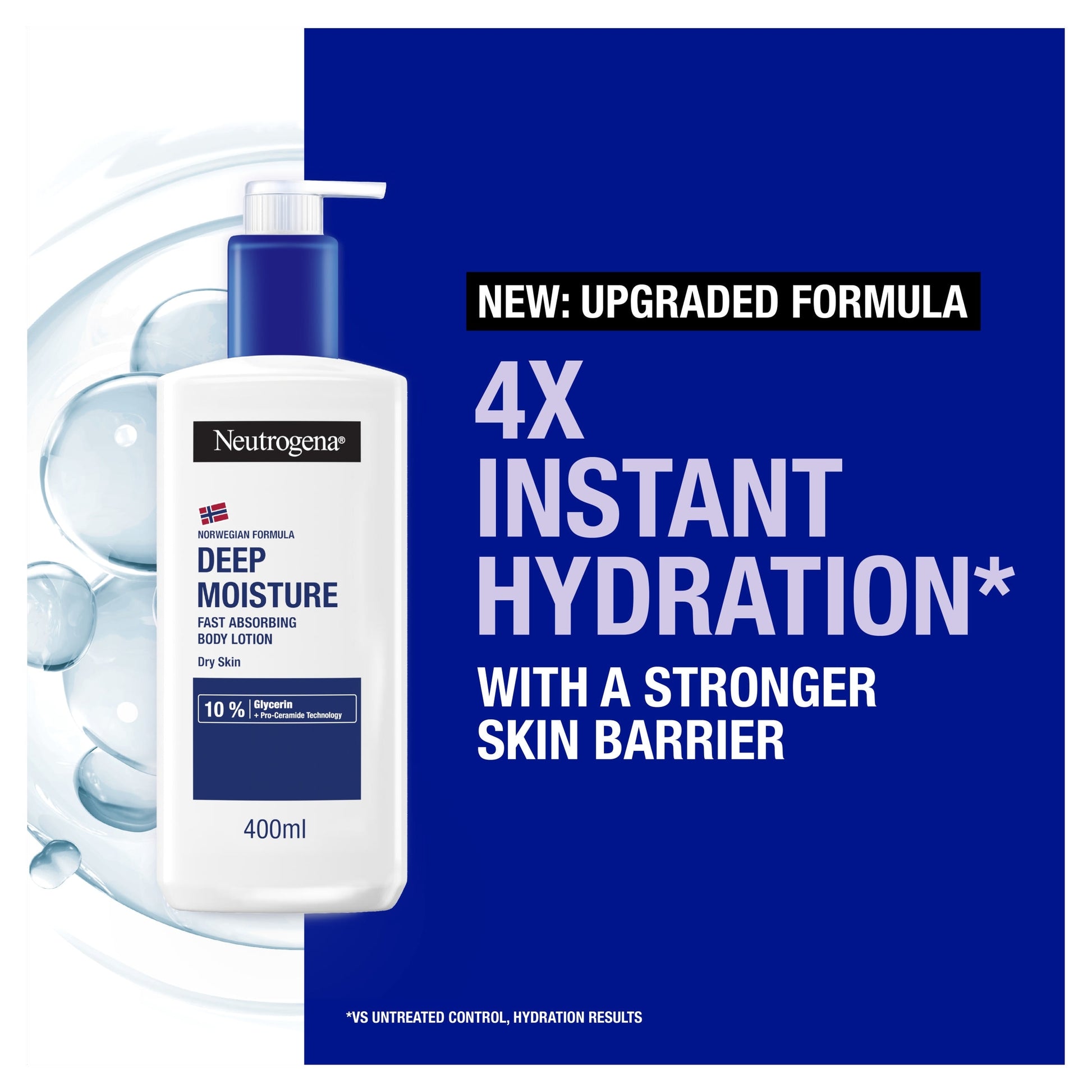 Neutrogena Deep Moisture Fast-Absorbing Body Lotion Moisturiser 400ml — image 3