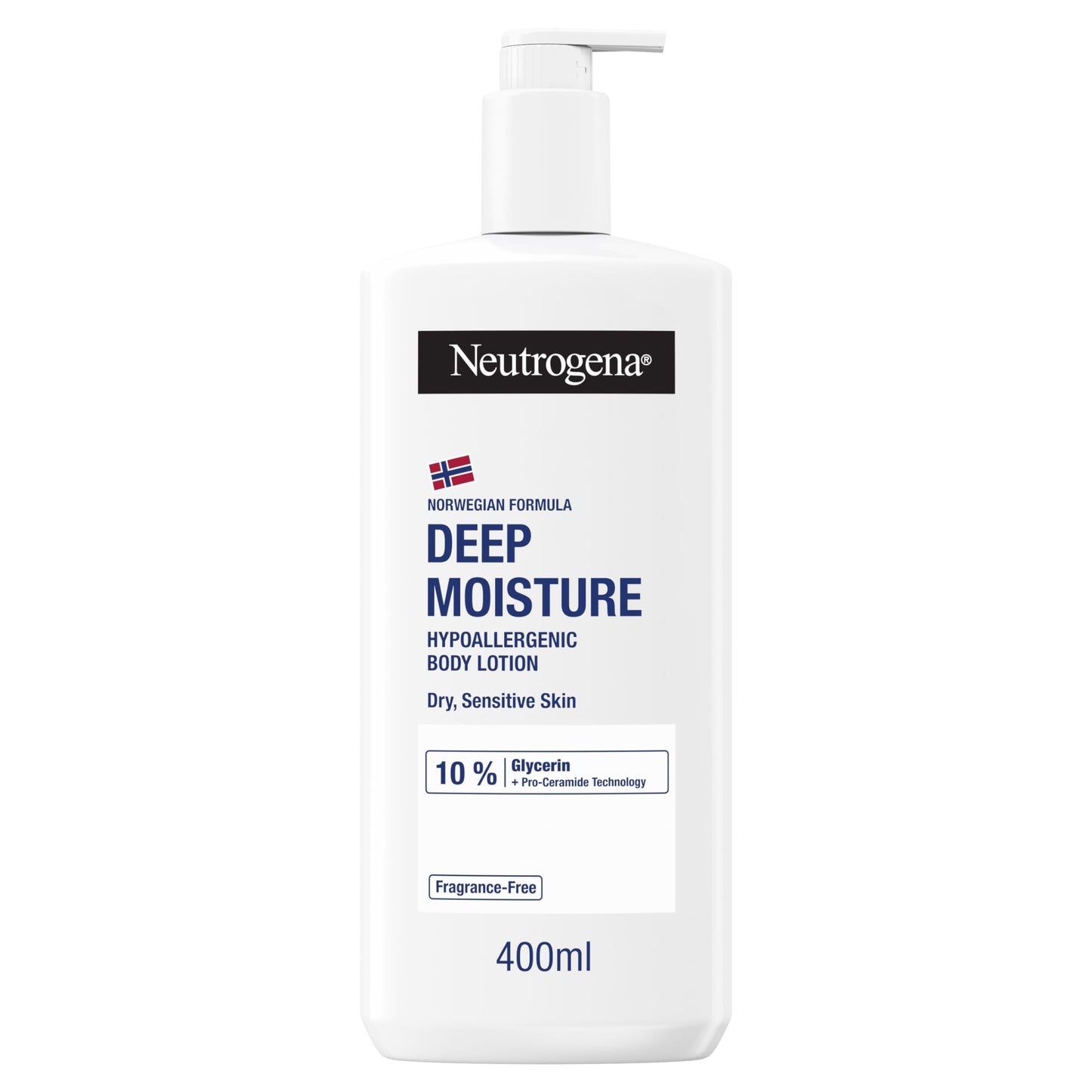 Neutrogena Deep Moisture Hypoallergenic Body Lotion Moisturiser 400ml — image 1