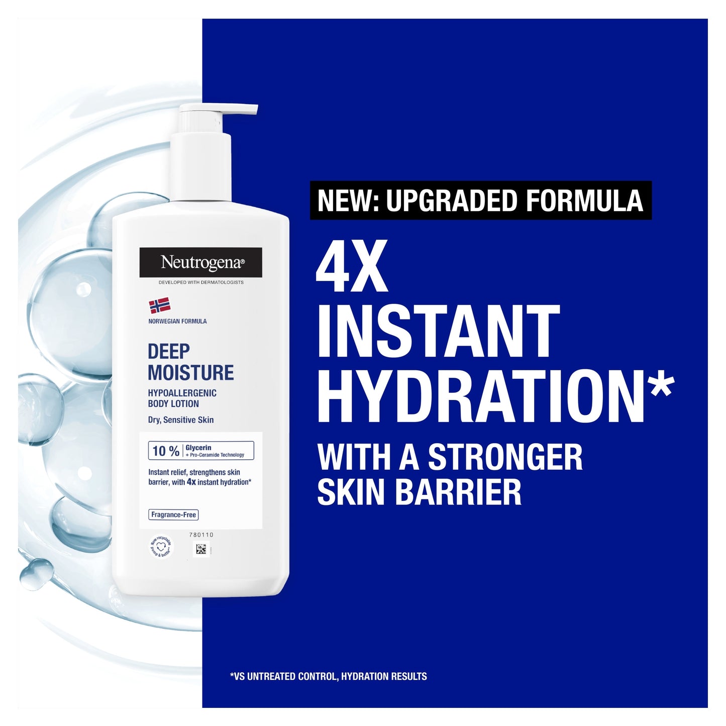 Neutrogena Deep Moisture Hypoallergenic Body Lotion Moisturiser 400ml — image 2