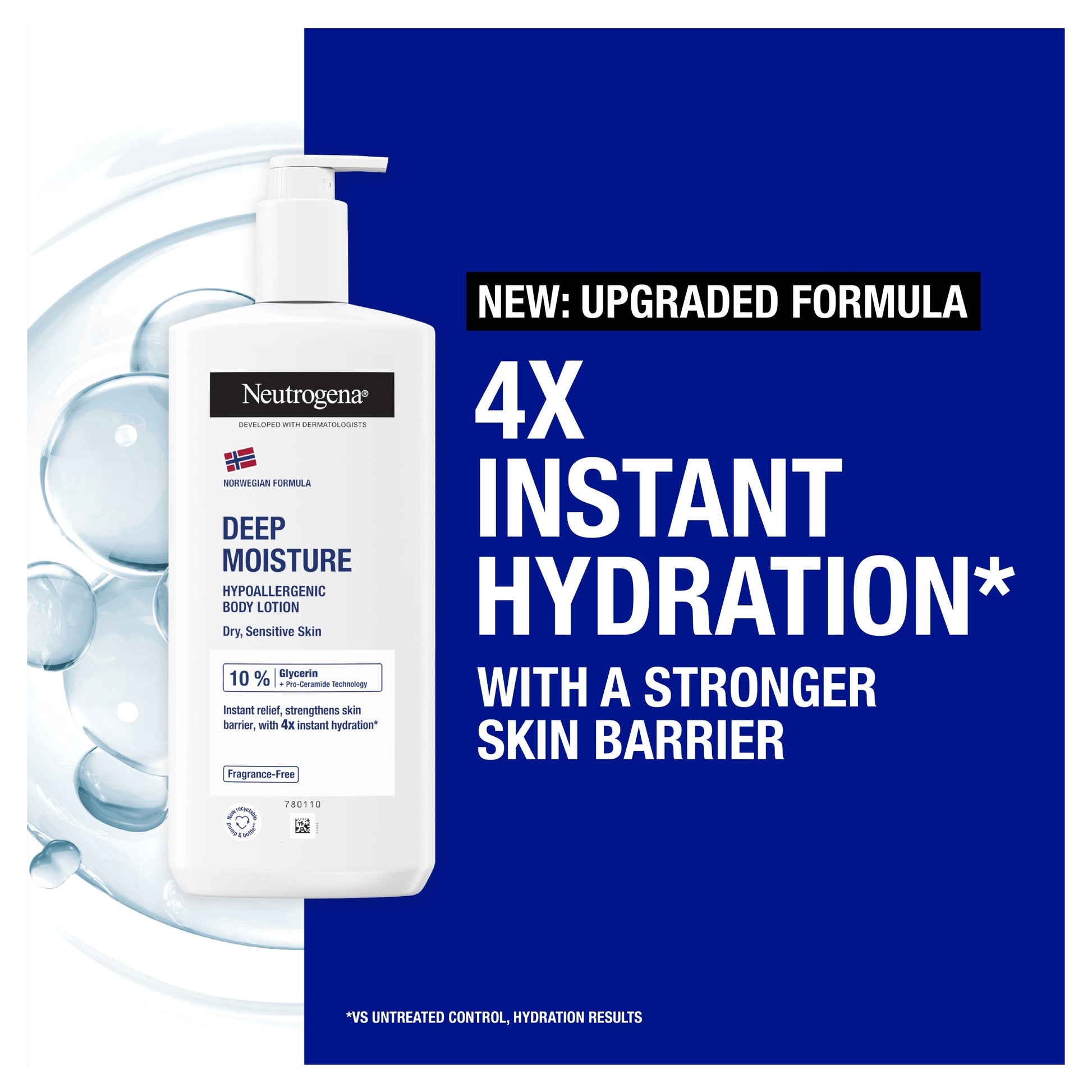 Neutrogena Deep Moisture Hypoallergenic Body Lotion Moisturiser 400ml — image 2