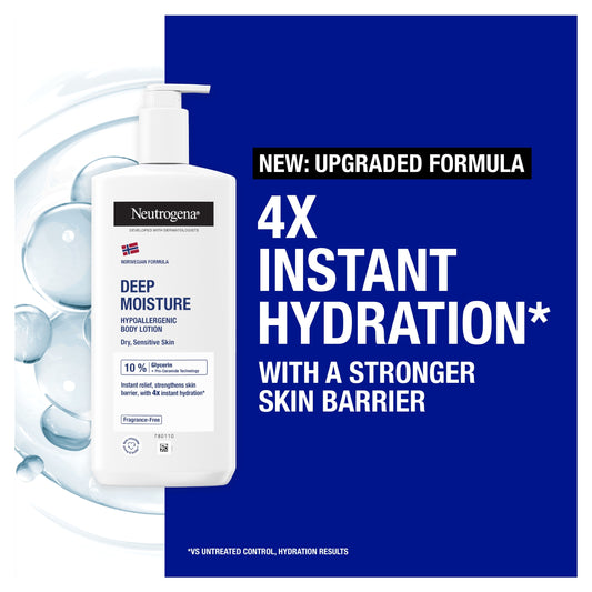 Neutrogena Deep Moisture Hypoallergenic Body Lotion Moisturiser 400ml — image 2