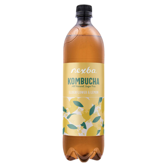 Nexba Kombucha - Elderflower & Lemon 1L — image 1