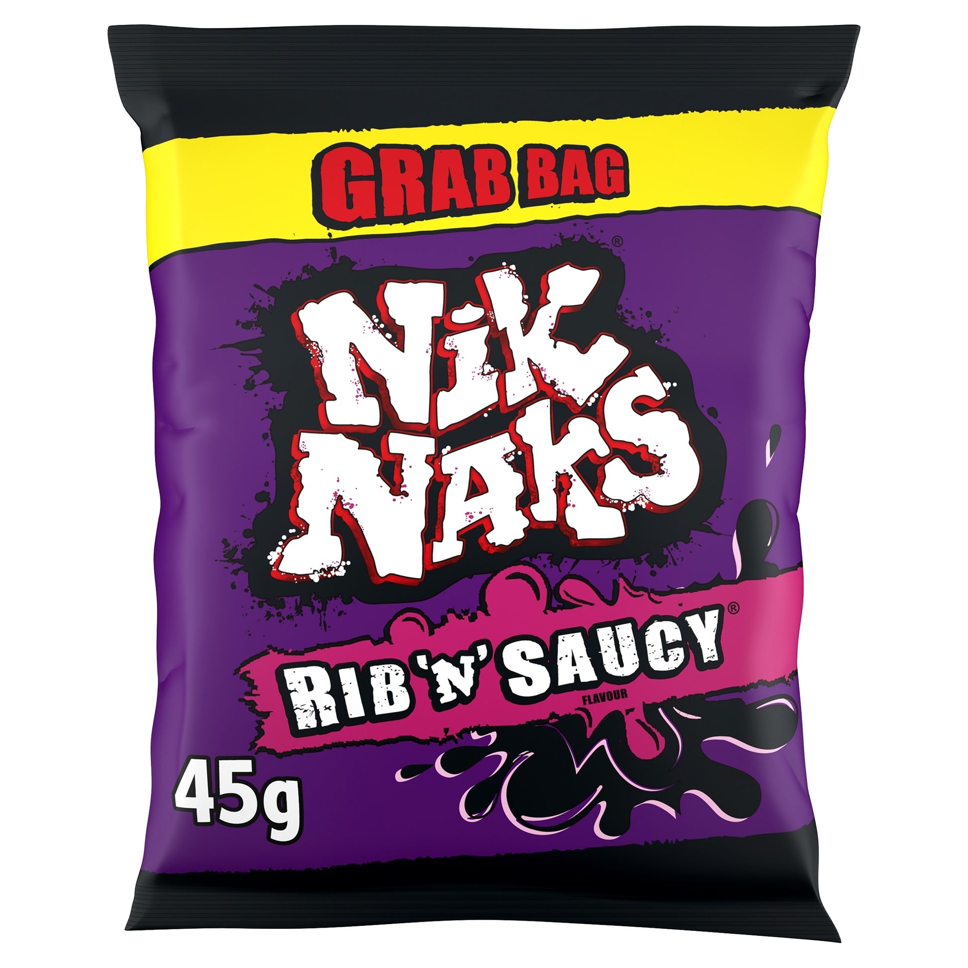 Nik Naks Rib & Saucy Flavour Crisps 45g — image 1