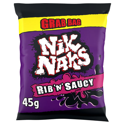 Nik Naks Rib & Saucy Flavour Crisps 45g — image 1