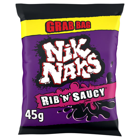 Nik Naks Rib & Saucy Flavour Crisps 45g — image 1