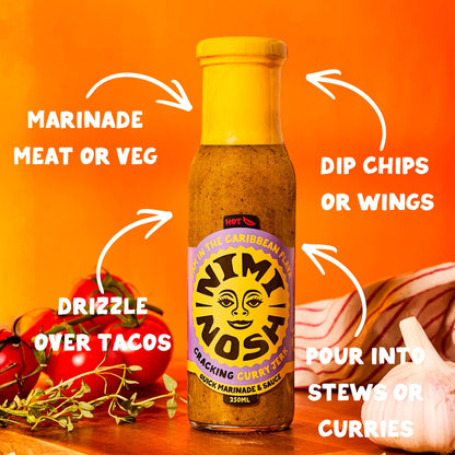 Nimi Nosh Cracking Curry Jerk Quick Marinade & Sauce 250ml — image 2