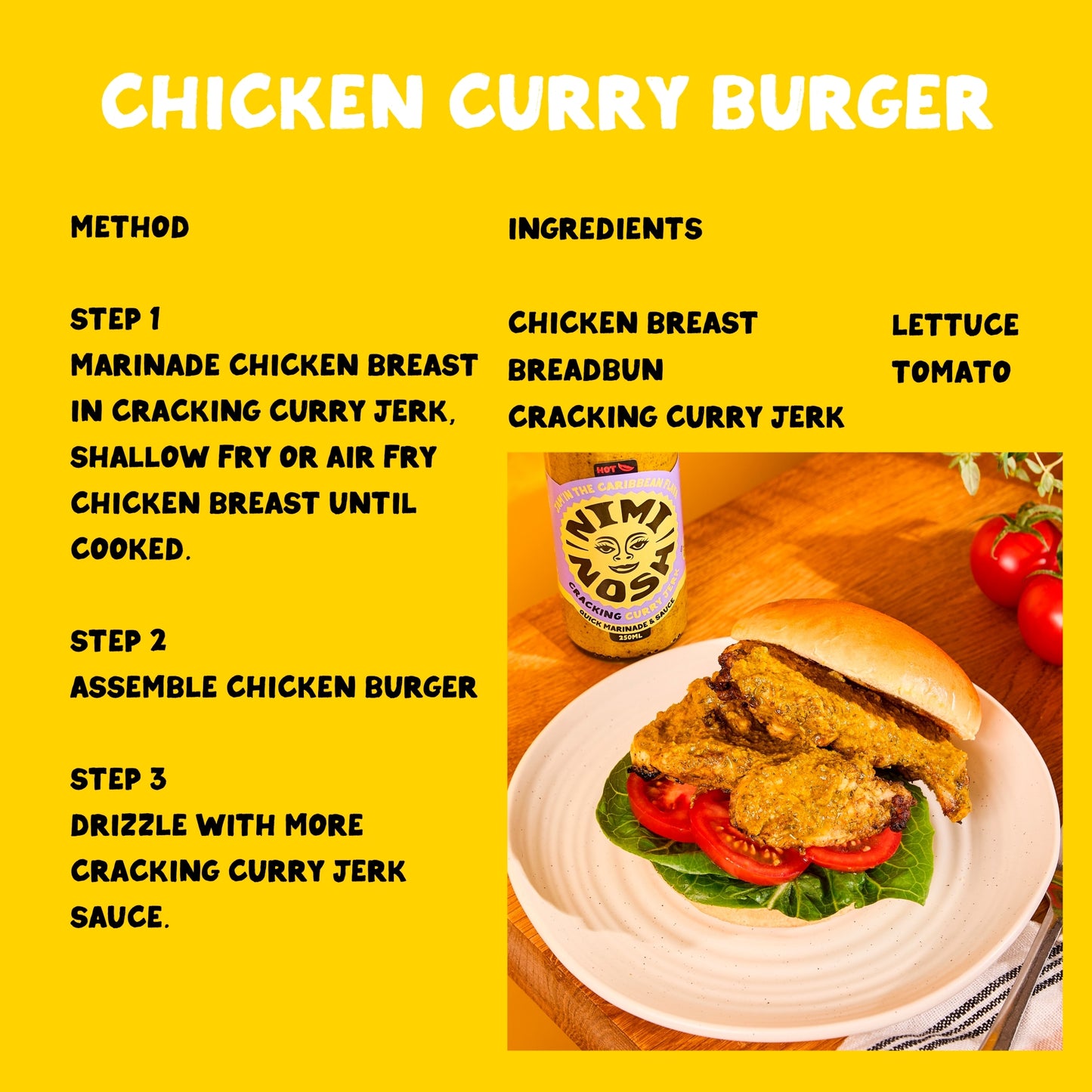 Nimi Nosh Cracking Curry Jerk Quick Marinade & Sauce 250ml — image 4