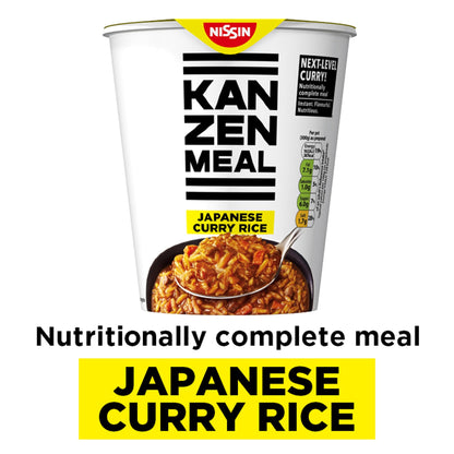 Nissin Kanzen Meal Japanese Curry Nutritionally Complete Instant Rice Pot 108g — image 2