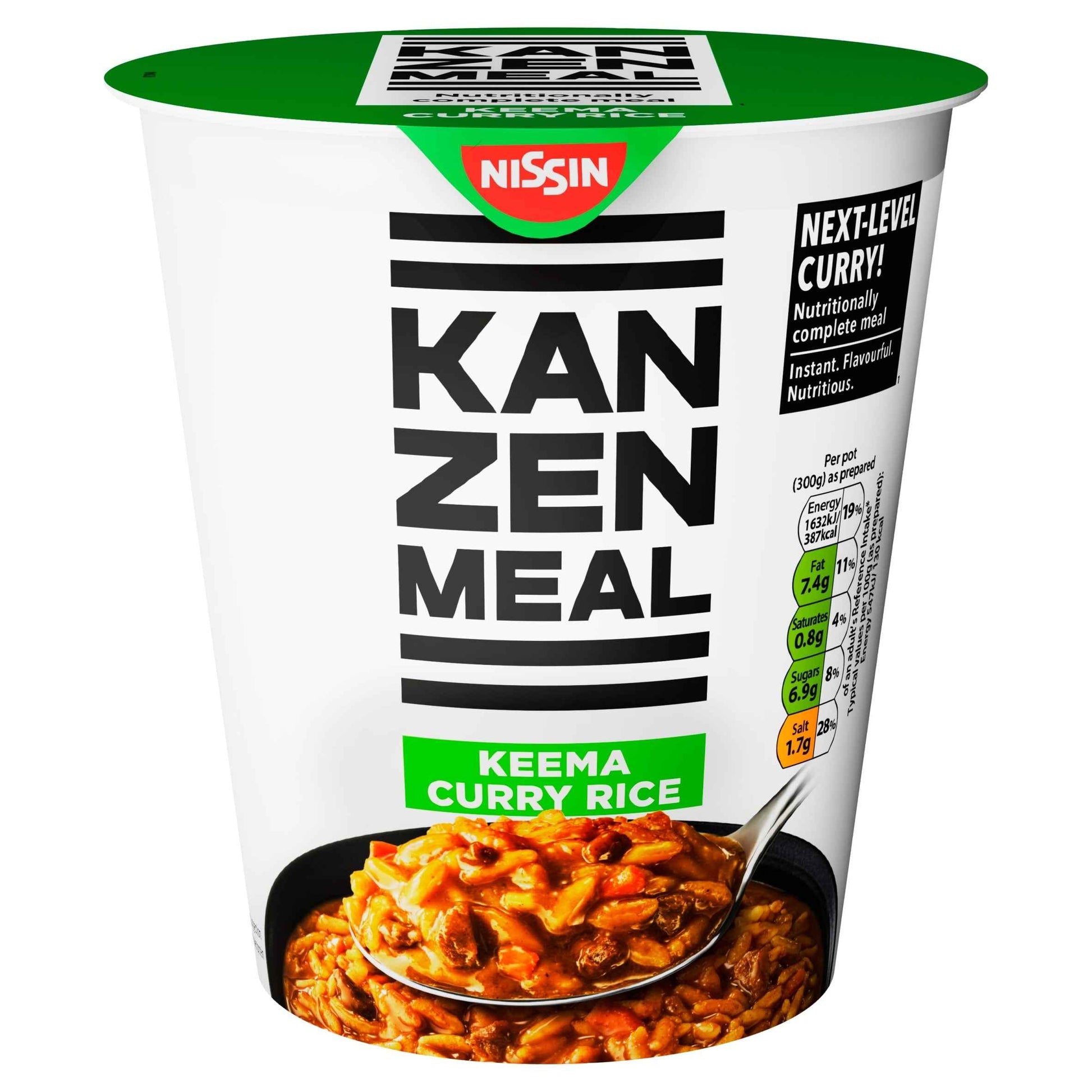 NISSIN Kanzen Meal Keema Curry Nutritionally Complete Instant Rice