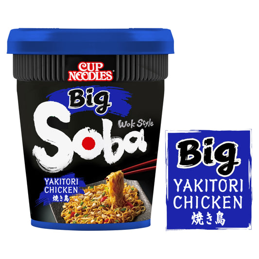 Nissin Soba Big Yakitori Chicken Instant Noodles Pot 113g — image 1