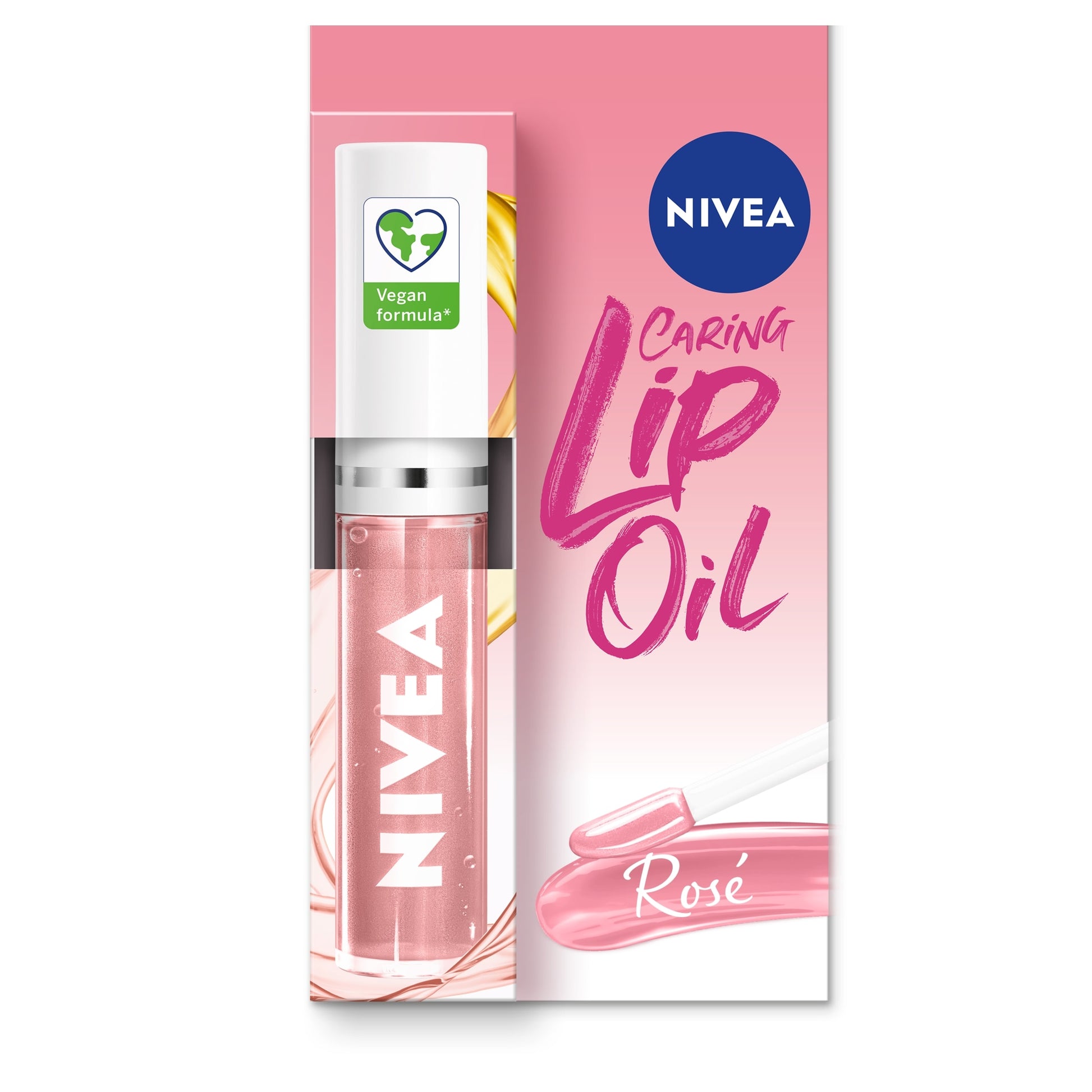 NIVEA Caring Lip Oil Rose​ 5.5ml — image 1