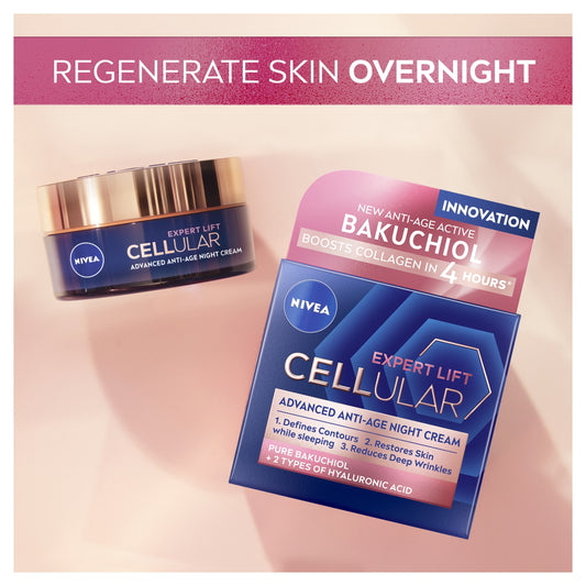 NIVEA Cellular Expert Lift Anti Age Night Cream Moisturiser 50ml — image 2