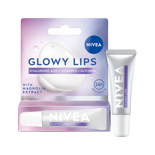 NIVEA Glowy Lip Balm Tube Original 24h with Hyaluronic Acid 10ml — image 1