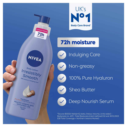 NIVEA Irresistibly Smooth Body Lotion Dry Skin 400ml