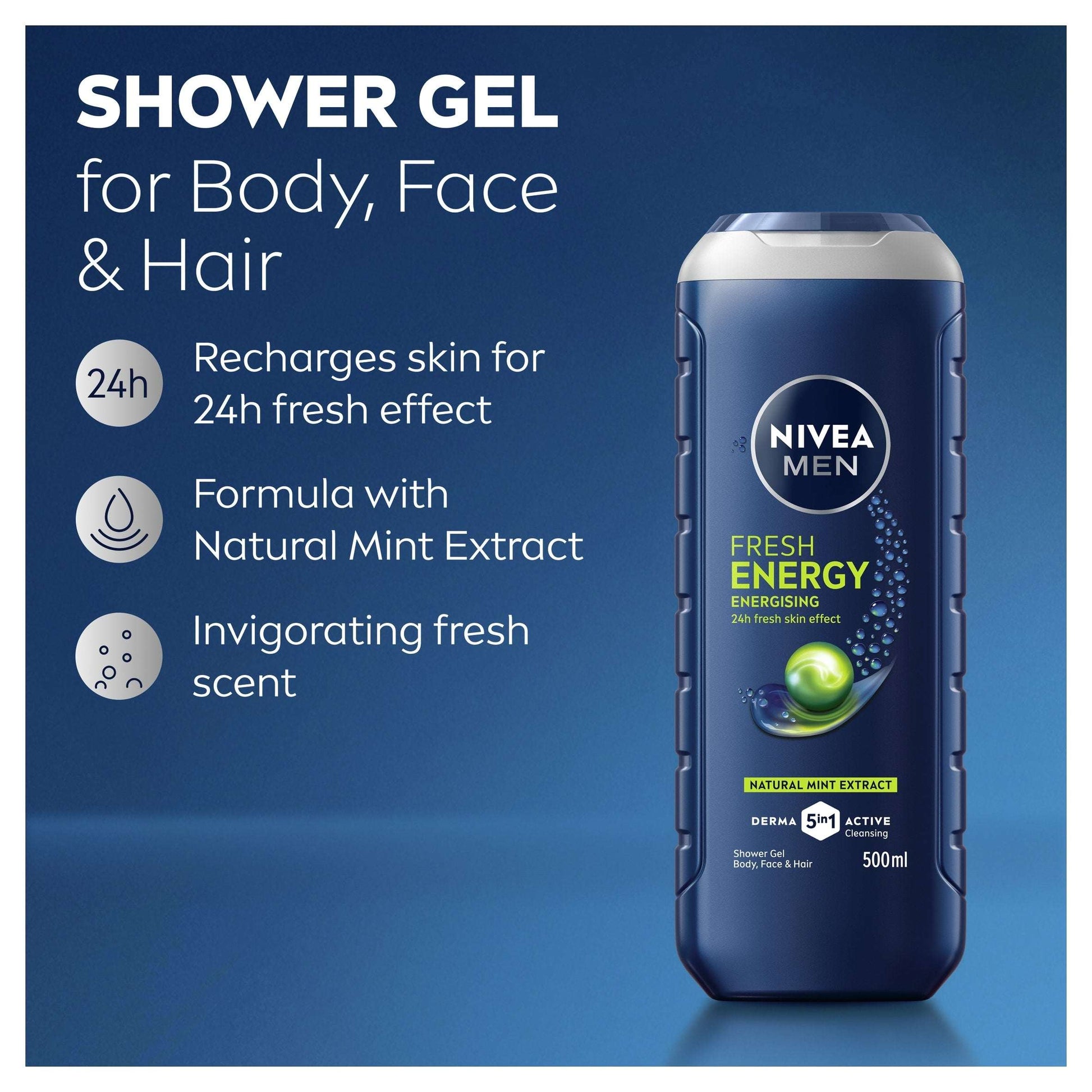 Nivea Men Energy Shower Gel 500Ml — image 5