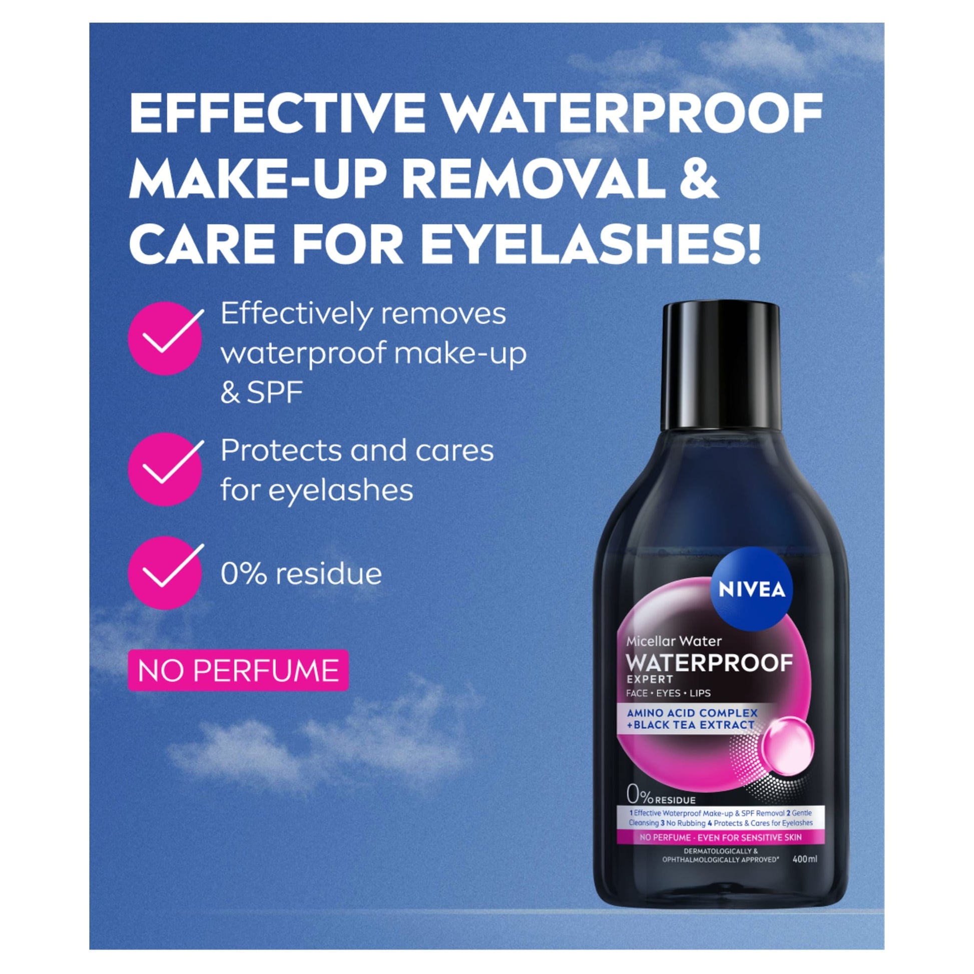NIVEA Micellar Water Waterproof Make-Up Remover 400ml — image 2