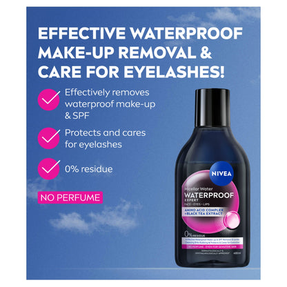 NIVEA Micellar Water Waterproof Make-Up Remover 400ml — image 2