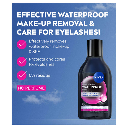 NIVEA Micellar Water Waterproof Make-Up Remover 400ml — image 2