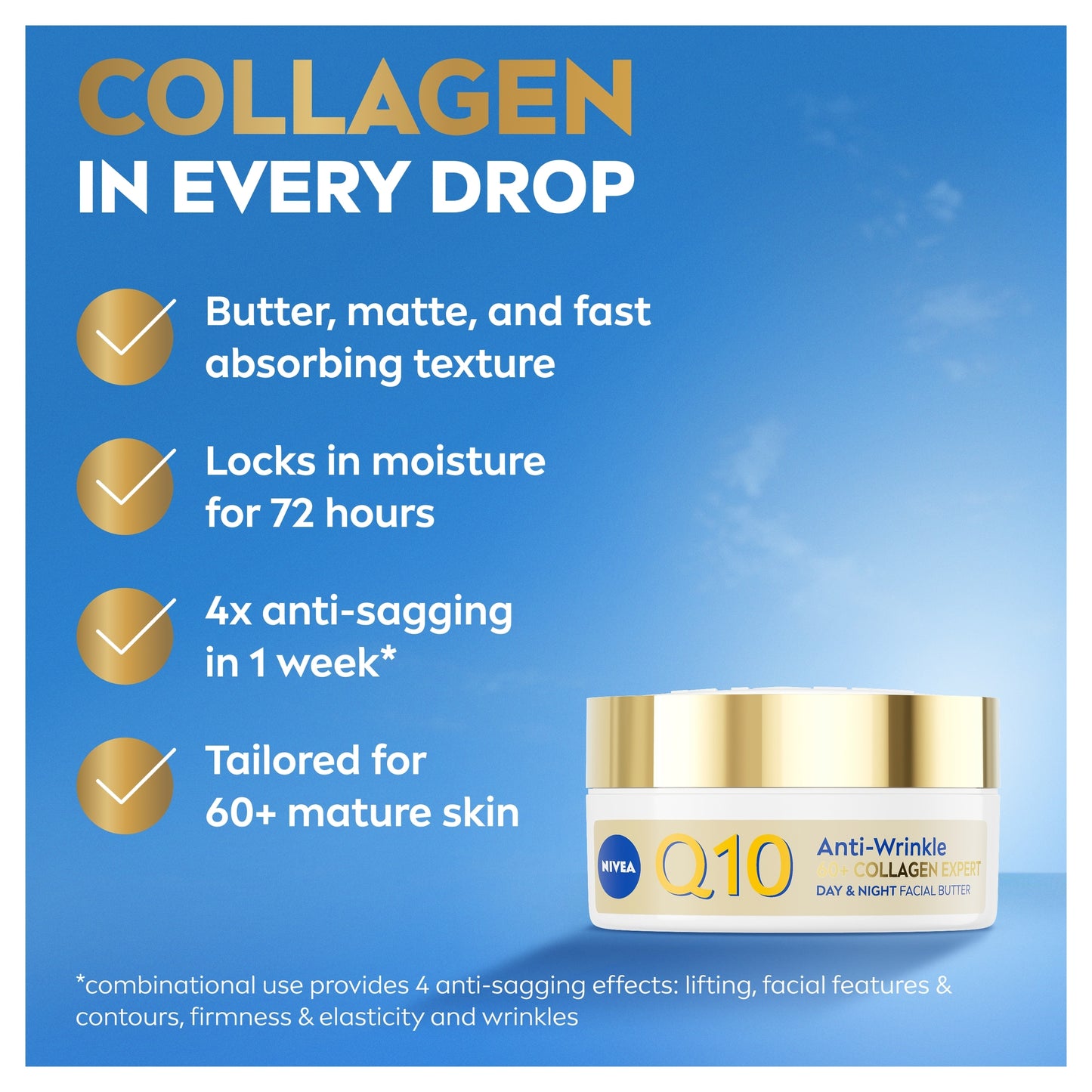 NIVEA Q10 Anti-Wrinkle 60+ Collagen Facial Butter 50ml — image 4
