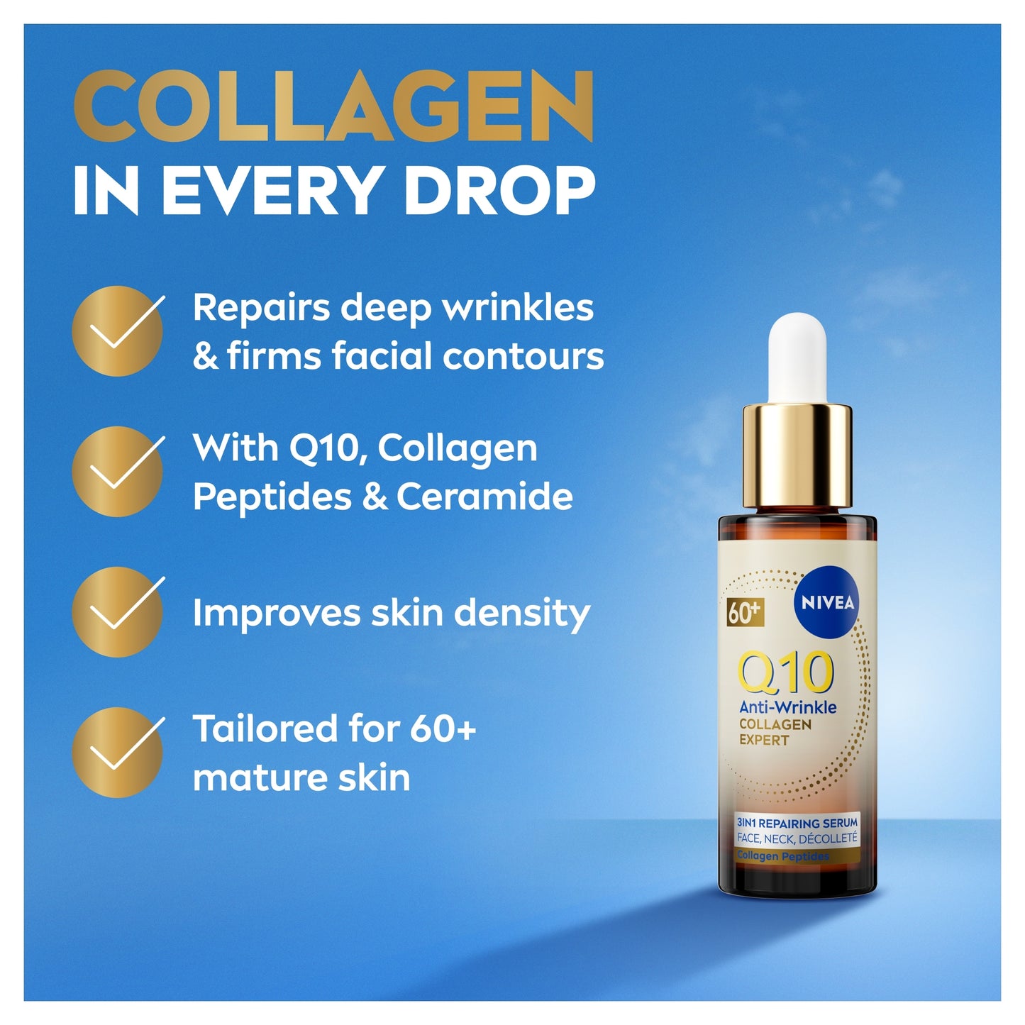 NIVEA Q10 Anti-Wrinkle 60+ Collagen Serum​ 30ml — image 4