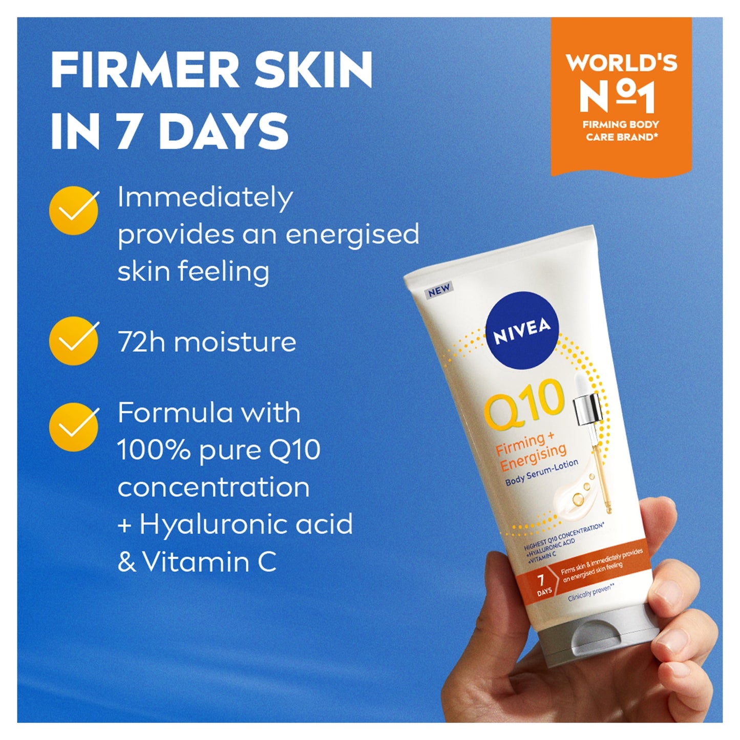 NIVEA Q10 Firming + Energising Body Serum Lotion Tube 200ml — image 2