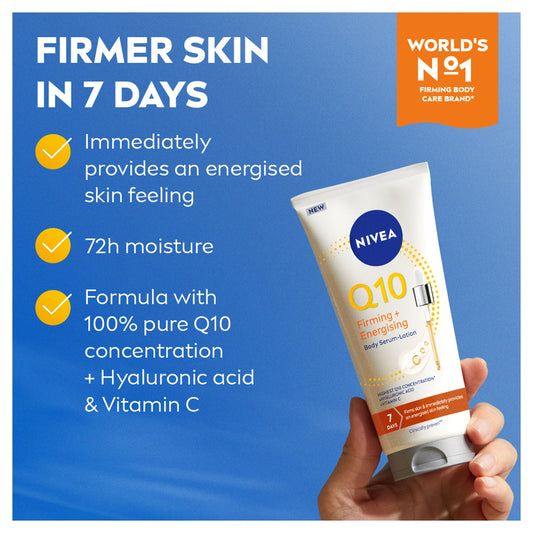 NIVEA Q10 Firming + Energising Body Serum Lotion Tube 200ml — image 2