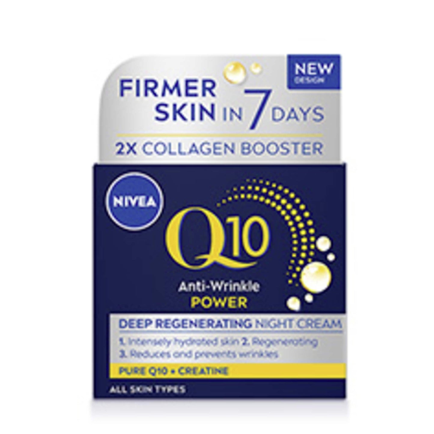NIVEA Q10 Power Anti-Wrinkle Night Cream Moisturiser 50ml — image 1