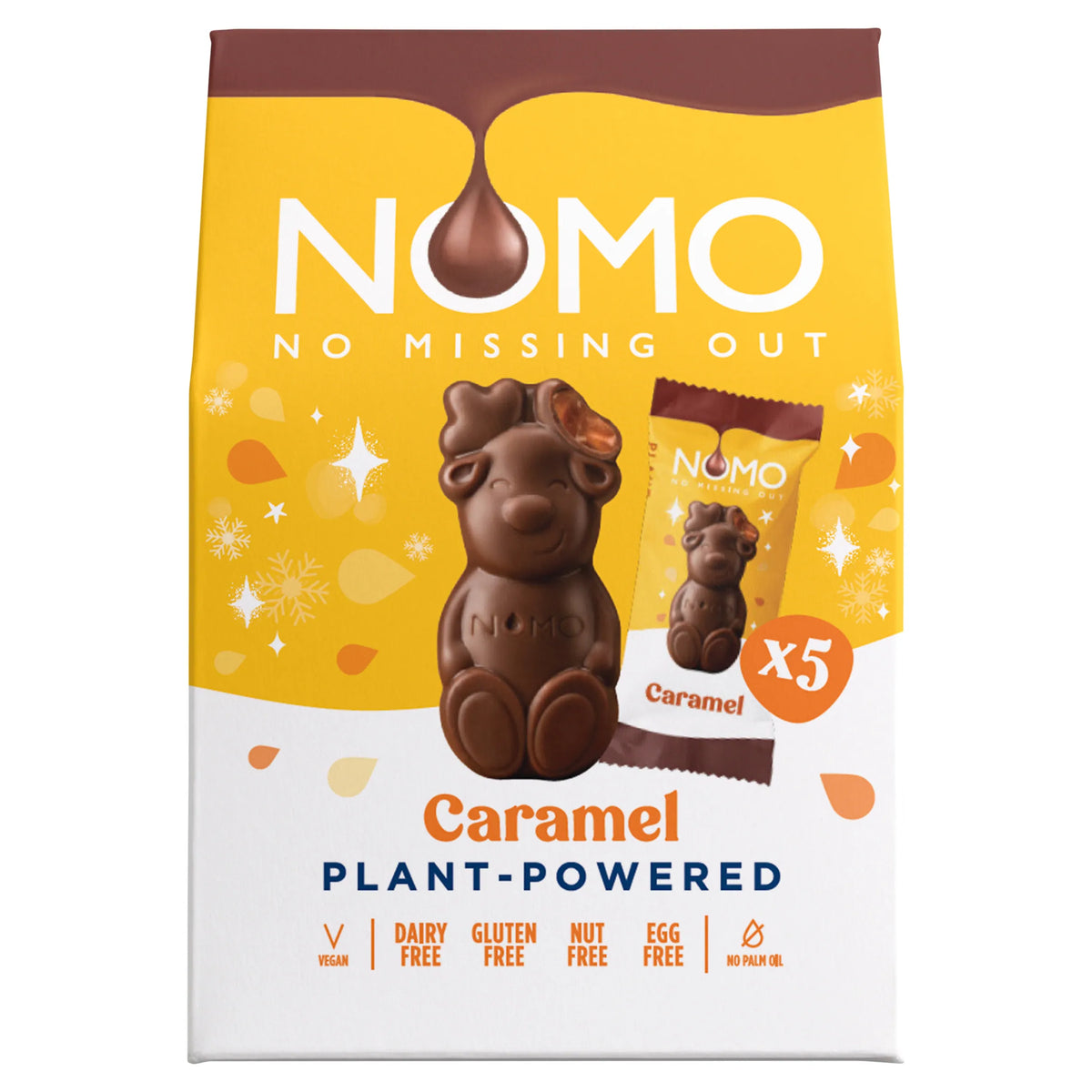 NOMO Mini Caramel Reindeers 5pk 53g — image 1