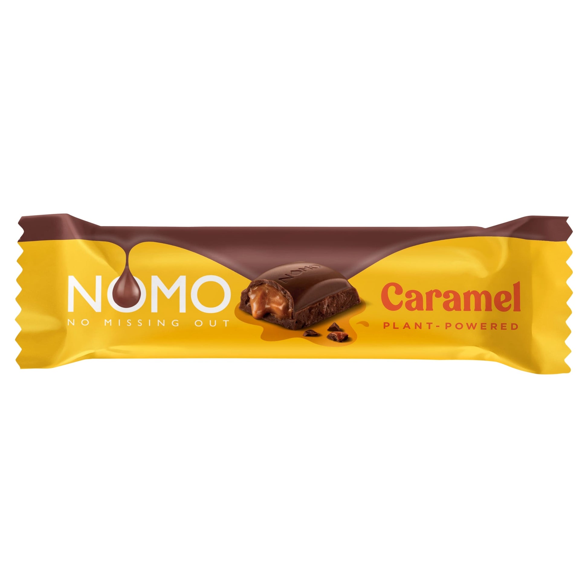Nomo Vegan & Free From Caramel Chocolate Bar 38g — image 1