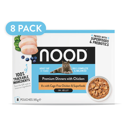 Nood Cat Dinners Chicken & Superfoods In Jelly 8X85g — image 1