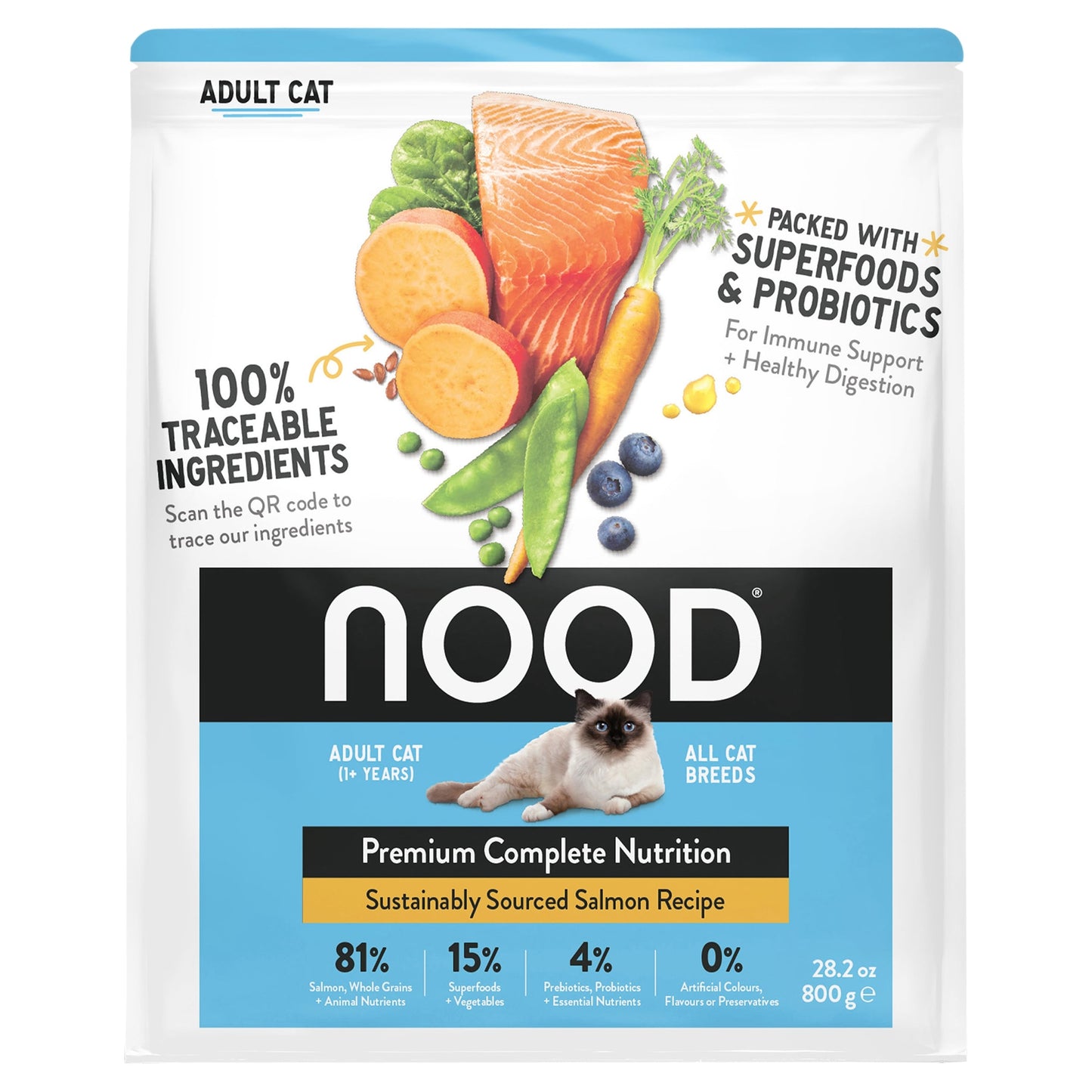 Nood Cat Food Salmon Recipe 800G — image 1