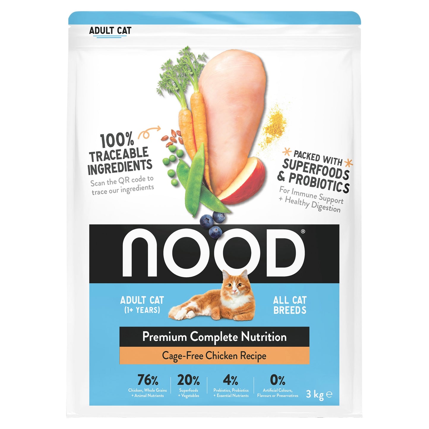 Nood Cat Premium Cage Free Chicken 3Kg — image 1