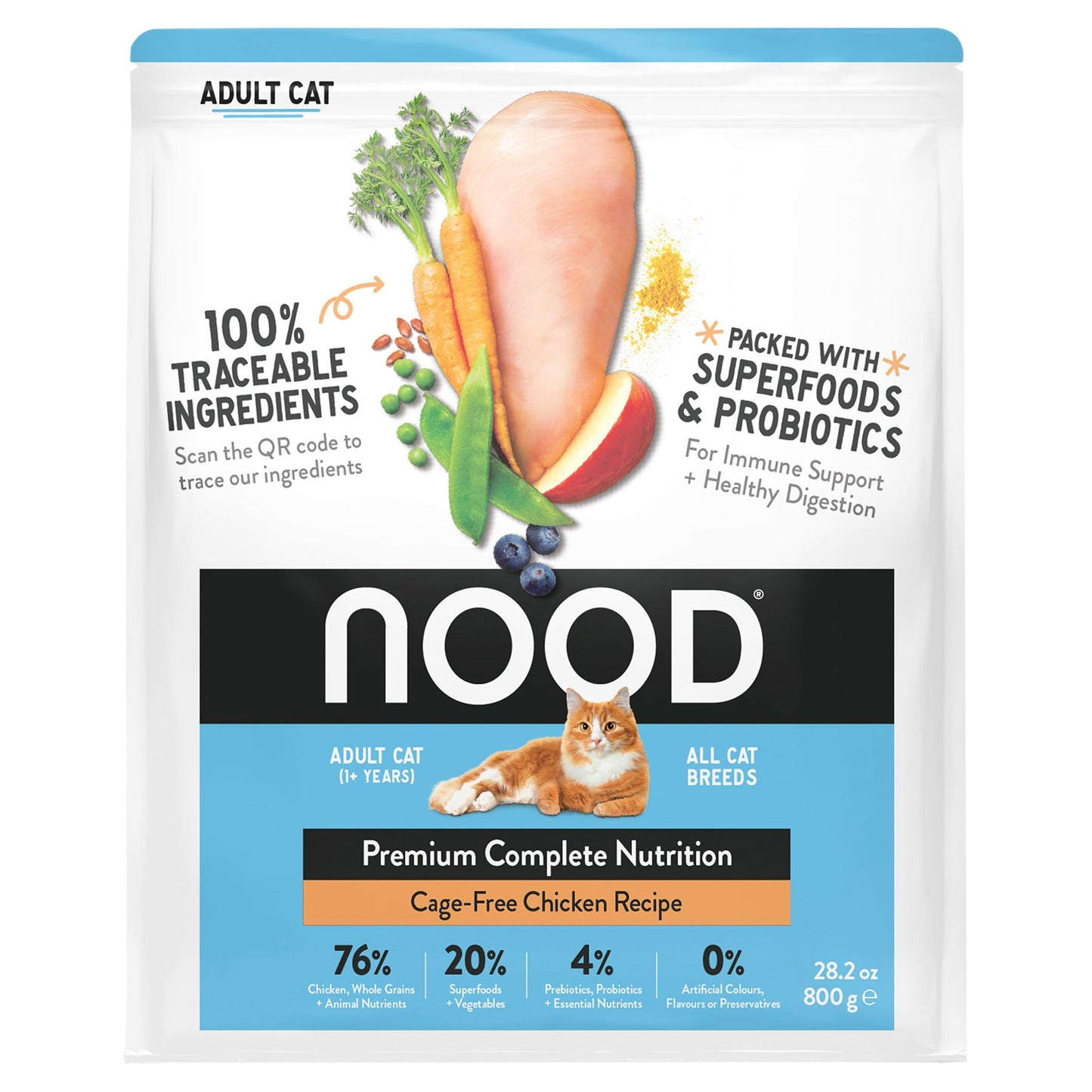 Nood Cat Premium Cage Free Chicken Recipe 800G — image 1