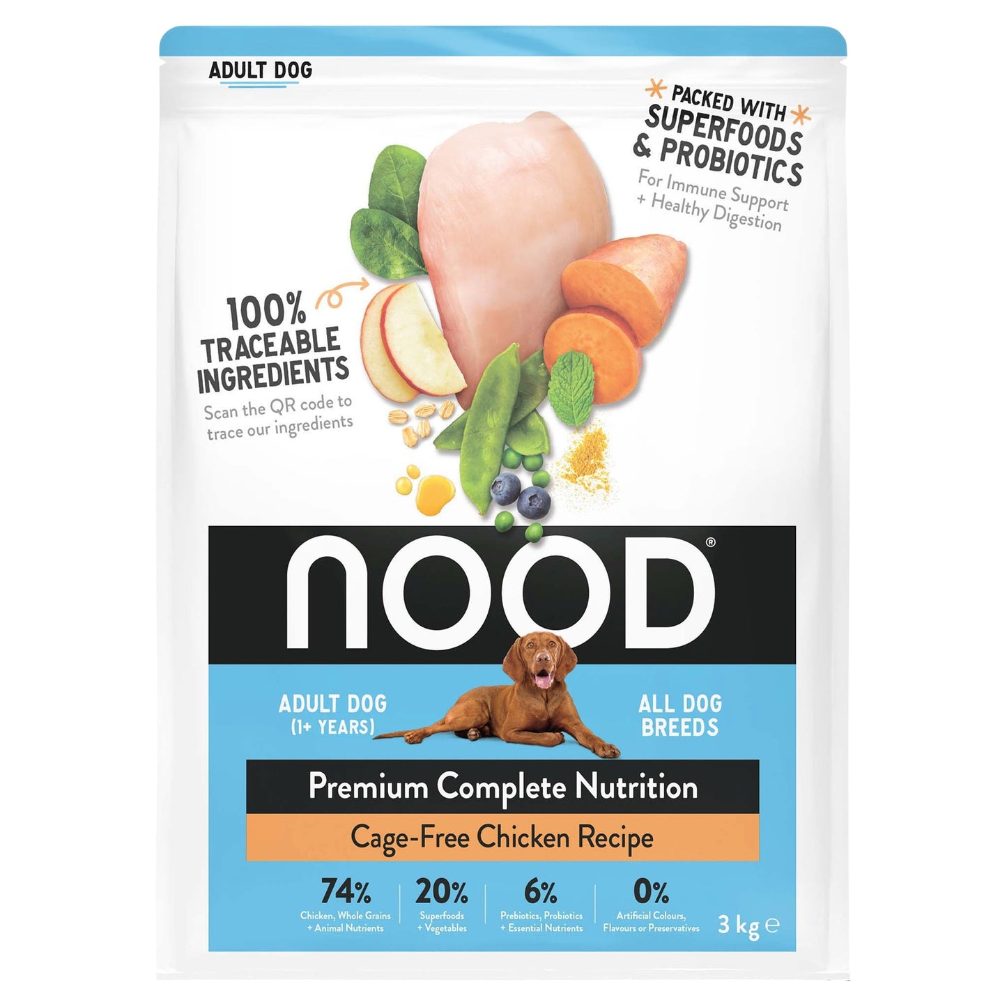 Nood Dog Premium Cage Free Chicken Recipe 3 Kilograms — image 1
