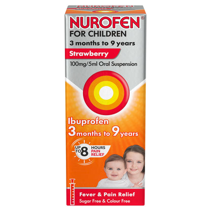 Nurofen For Children Ibuprofen Oral Suspension - Strawberry 100ml — image 1