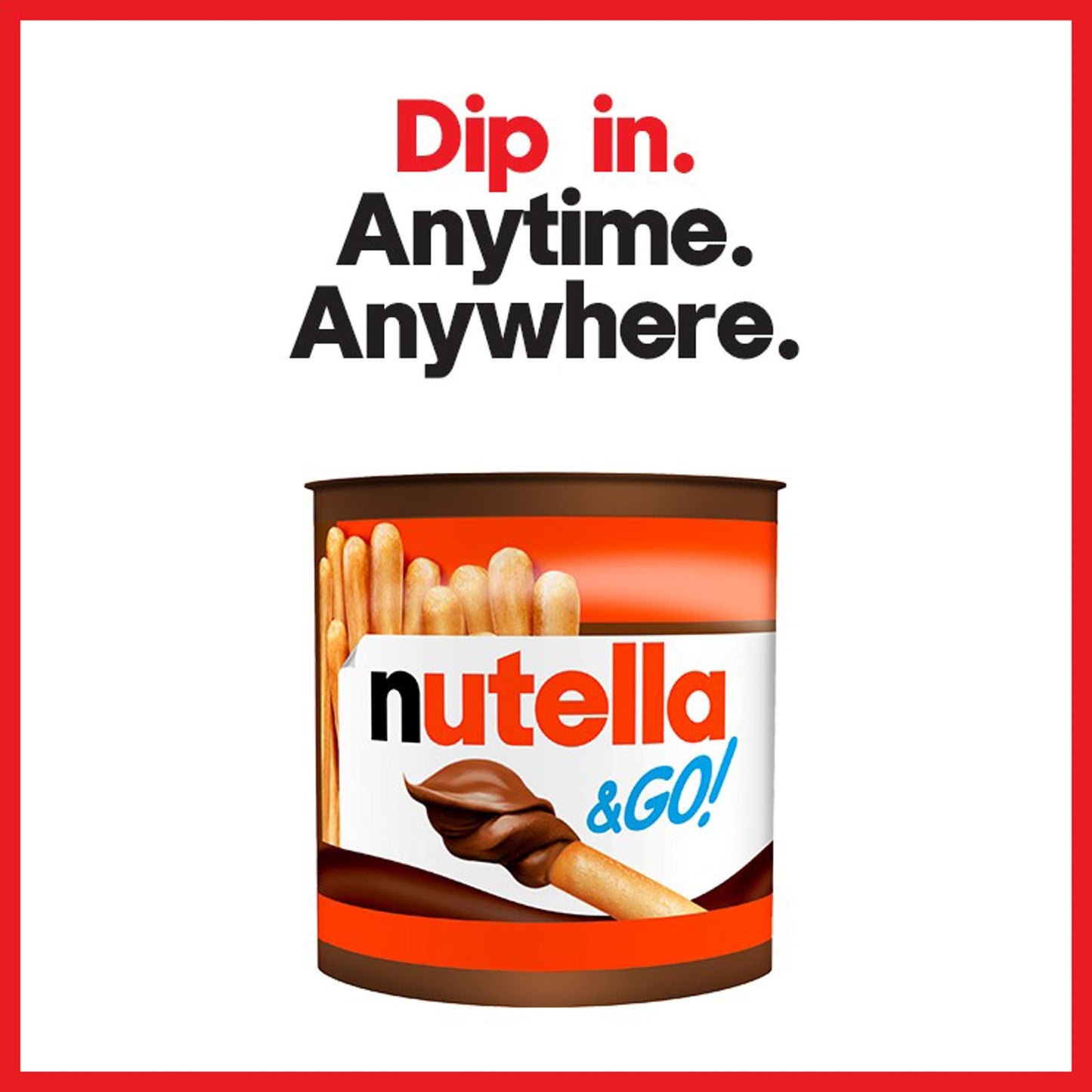 Nutella & Go! Hazelnut Chocolate Spread and Breadsticks Snack Pot Multipack 2 x 48g — image 2