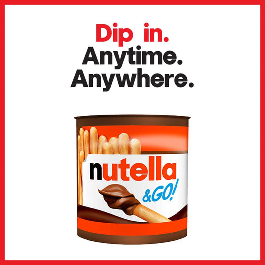 Nutella & Go! Hazelnut Chocolate Spread and Breadsticks Snack Pot Multipack 2 x 48g — image 2