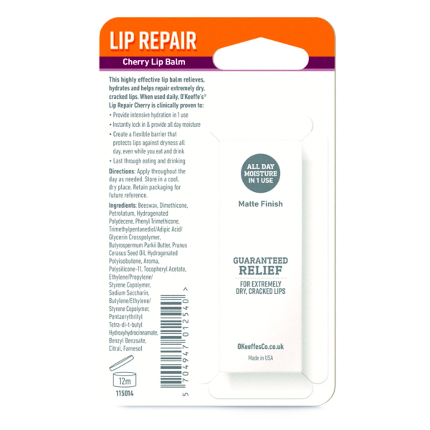 O'Keeffe's Lip Repair Lip Balm - Cherry 4.2g — image 2