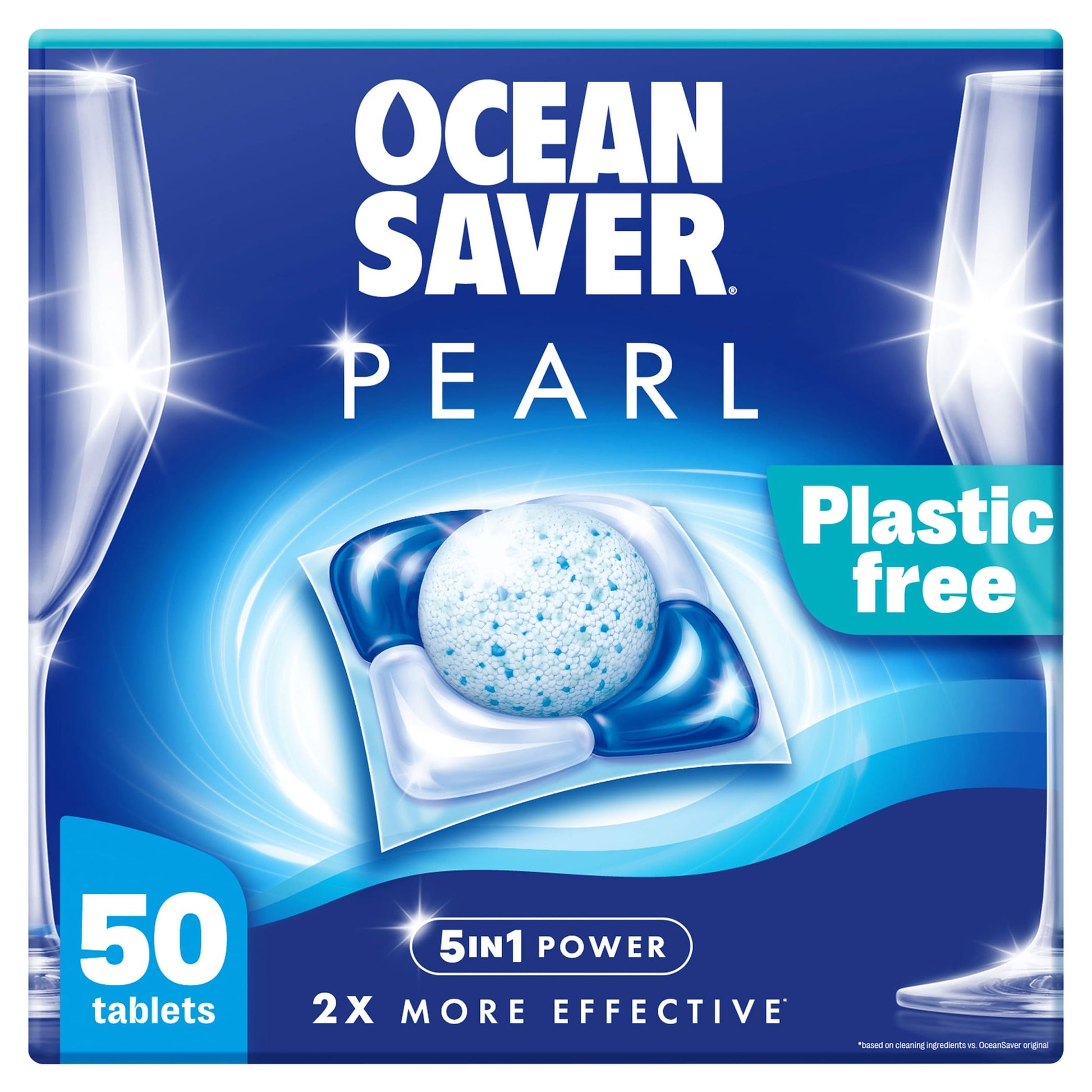 OceanSaver Pearl All in One 50 Plastic Free Dishwasher Tablets 700g — image 1