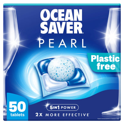 OceanSaver Pearl All in One 50 Plastic Free Dishwasher Tablets 700g — image 1