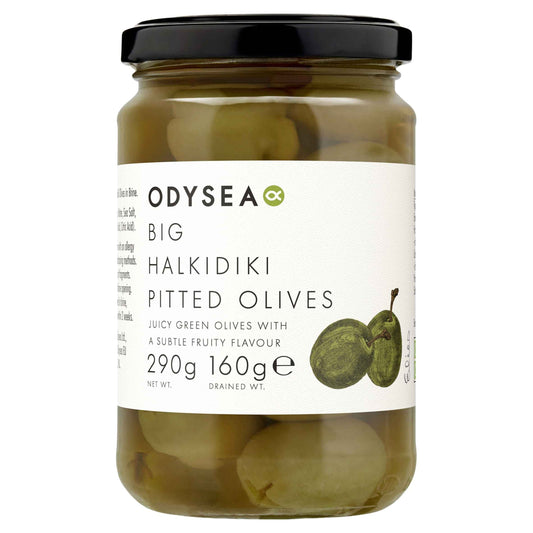 ODYSEA Big Halkidiki Pitted Olives 290g