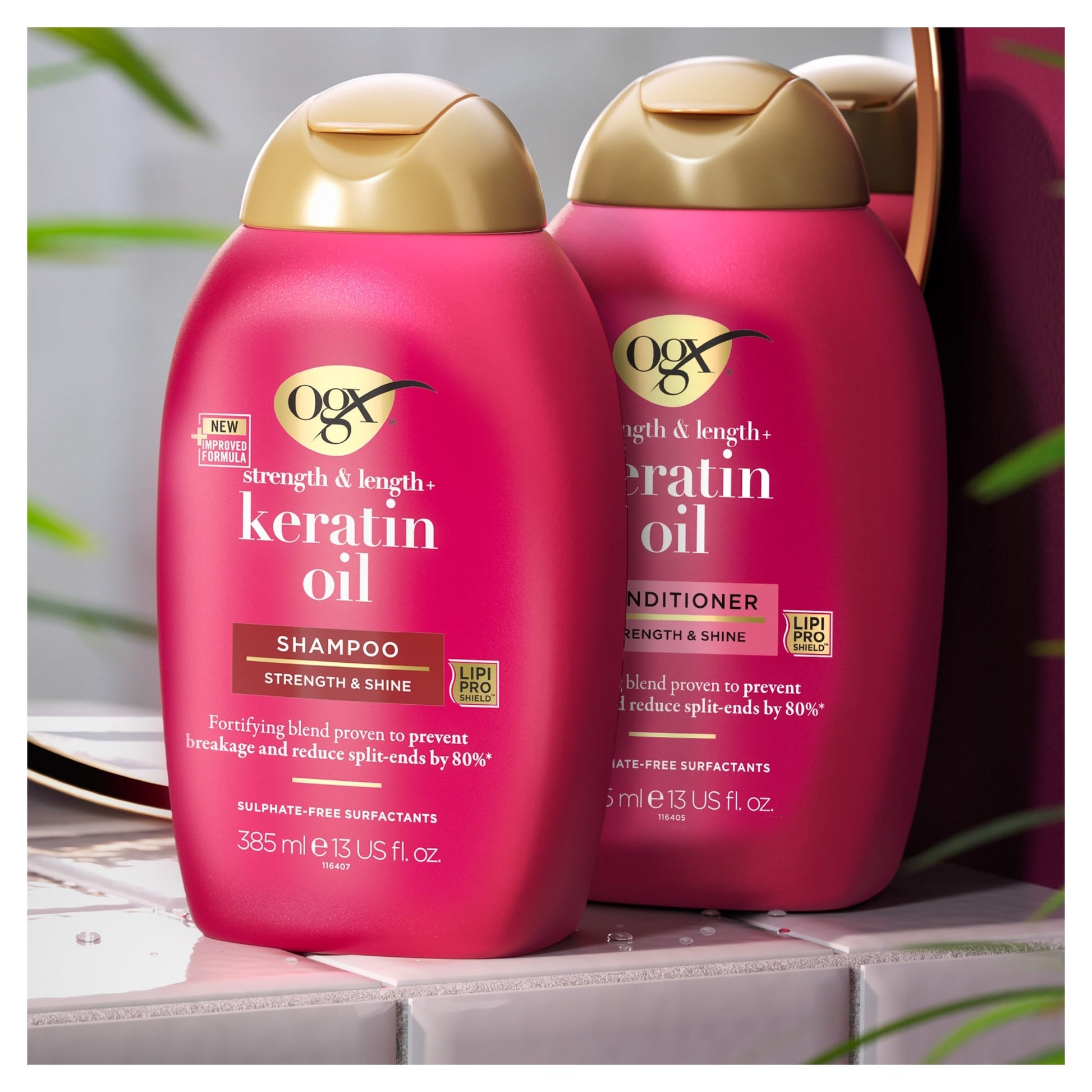 OGX Anti-Breakage Keratin Shampoo for Dry Hair 385ml — image 2