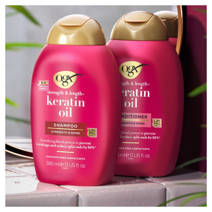 OGX Anti-Breakage Keratin Shampoo for Dry Hair 385ml — image 2