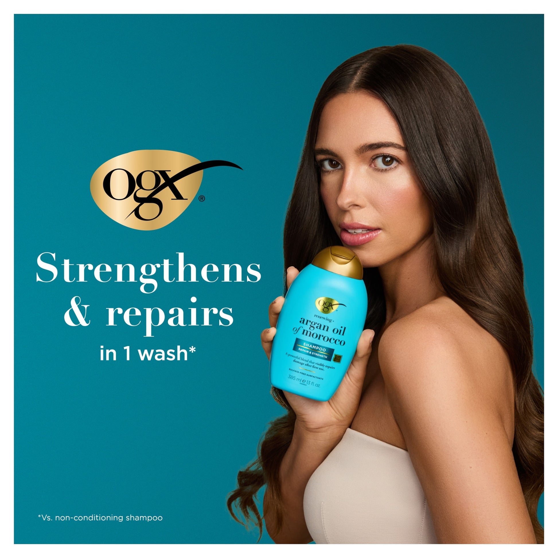 OGX Argan Oil of Morocco Hair Shampoo for Dry Damaged Hair 385ml — image 2