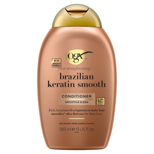 OGX Brazilian Keratin Smooth Conditioner for Dry Hair 385ml — image 1