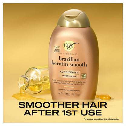 OGX Brazilian Keratin Smooth Conditioner for Dry Hair 385ml — image 4