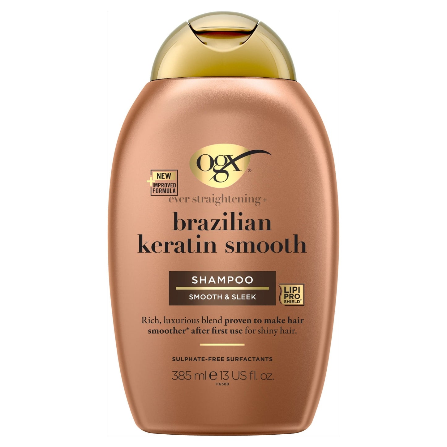 OGX Brazilian Keratin Smooth Shampoo for Dry Hair 385ml — image 1