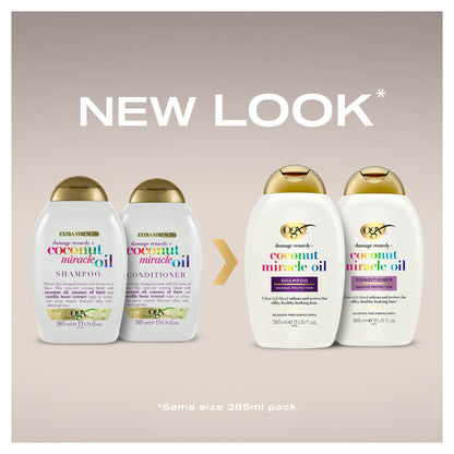 OGX Coconut Miracle Oil Shampoo for Damaged Hair 385ml — image 3