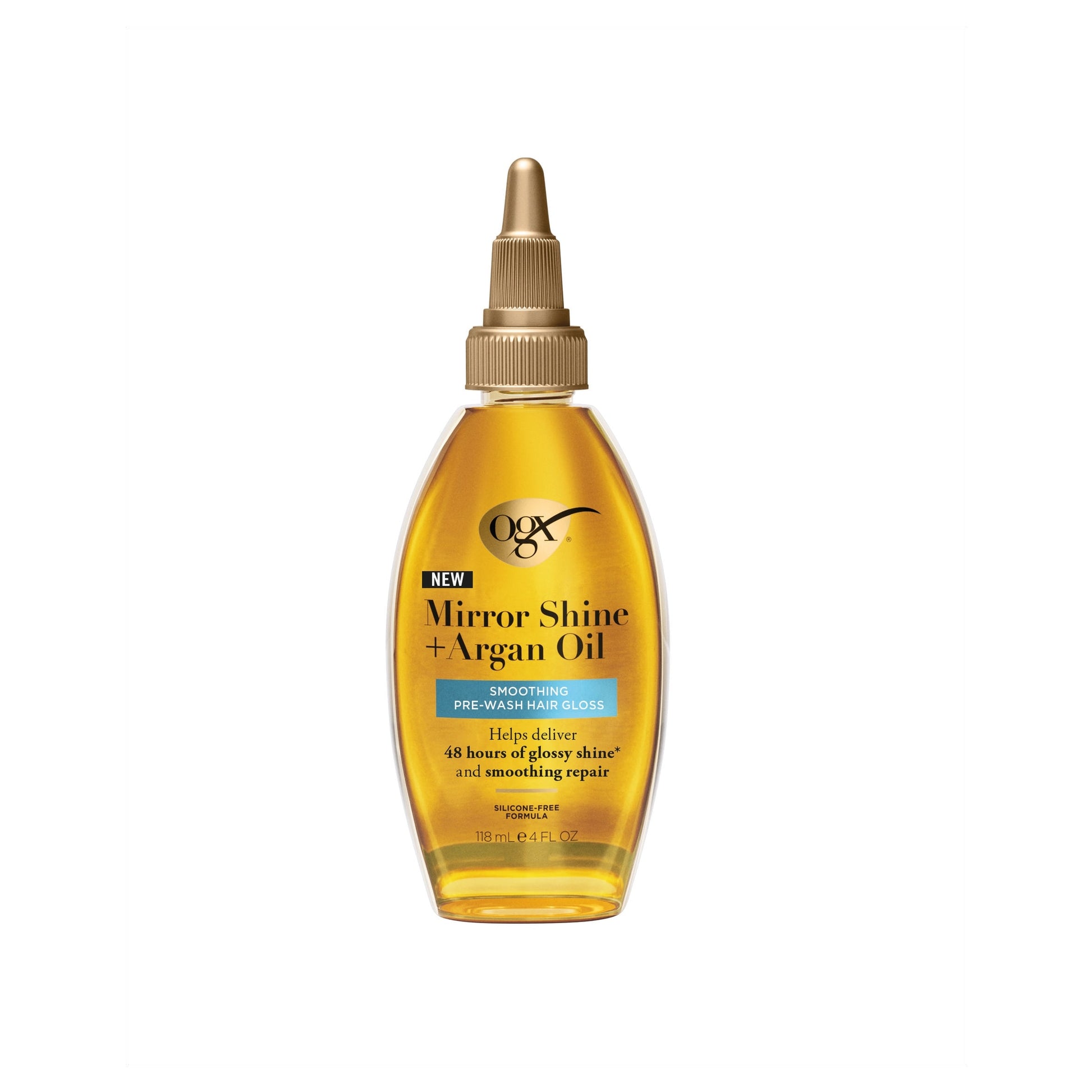 OGX Mirror Shine +Argan Oil Pre-Wash Hair Gloss 118ml — image 1